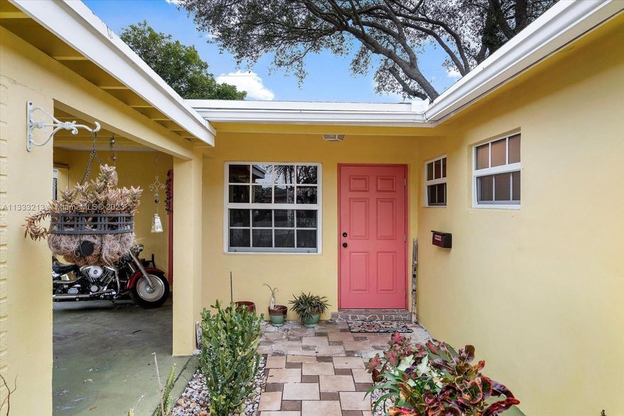 Your tropical oasis awaits in Miramar!! This 3 bedroom, 2 bathroom home has a remodeled kitchen with granite countertops and stainless steel appliances. There are tile floors throughout and both bathrooms have been remodeled. The real treat however is the backyard with fruit trees and flowering plants. Relax in your little slice of heaven as it is or put in a pool!