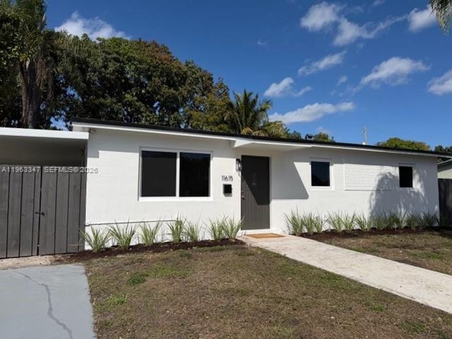 BEAUTIFULLY UPDATED GEM IS A TRUE MUST SEE!! LOCATION, LOCATION, LOCATION!! THIS MOVE IN BEAUTY HAS IT ALL!! NEW ROOF, NEW KITCHEN CABINETS WITH QUARTZ COUNTER TOPS!!  NEW FLOORING THROUGHOUT THE ENTIRE HOME!! IMPACT WINDOWS!! UPDATED BATHROOM AS WELL. FRESHLY PAINTED INSIDE AND OUT!! WITH A POOL AS WELL!!  NEW A/C!! ON A LARGE LOT WITH A HUGE YARD!! RUN DON'T WALK!! IF YOU SHOW IT, YOU WILL SELL IT.