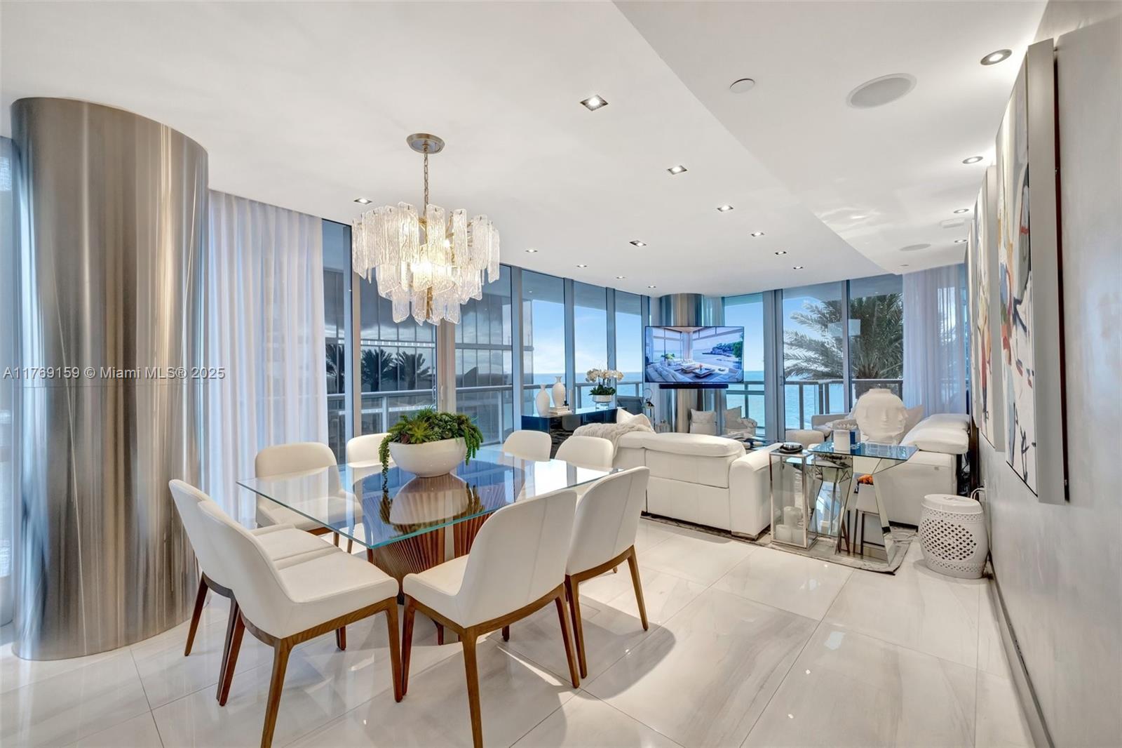 Rental Property at 17121 Collins Ave 808, Sunny Isles Beach, Miami-Dade County, Florida - Bedrooms: 3 
Bathrooms: 4  - $15,000 MO.