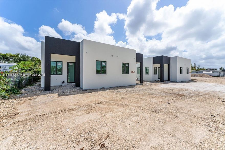 DON'T MISS OUT ON ALL THESE BRAND-NEW MODERN ONE STORY 3BED 2BATH TWIN HOMES, ALL WITH VERY SPACIOUS YARDS. THIS PROPERTY FEATURES PORCELAIN FLOORS THROUGHOUT THE ENTIRE HOME, SPACIOUS LIVING AREAS, LARGE BEDROOMS, IMPACT WINDOWS AND DOORS, HIGH CIELINGS, 8FT SOLID WOOD DOORS, CONCRETE SQUARE DRIVEWAY, NO CDD, NO HOA. PLEASE CALL LISTING AGENTS FOR MORE DETAILS ON ALL DIFFERENT TWIN HOMES. HURRY THESE WILL NOT LAST!!