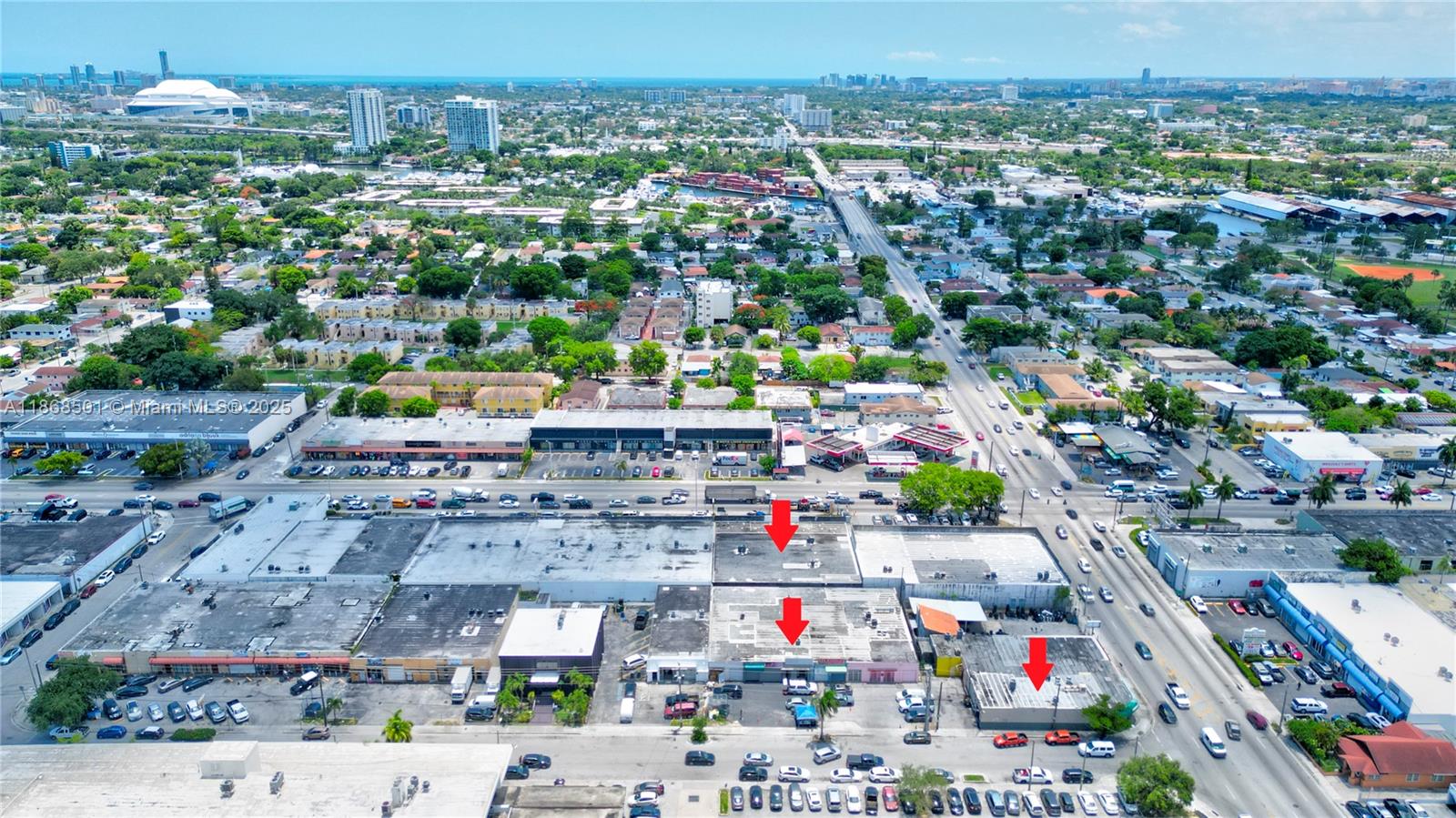Rare Allapattah industrial assemblage of 3 contiguous warehouse parcels totaling 39,691 SF (0.91 acres). Zoned 6100, ideal for warehouse, storage, distribution, or light manufacturing. Features approx. 108 ft frontage with 350 ft depth, L-shaped configuration, and paved road access. Prime location near Miami International Airport (10 min), Port of Miami (5 min), Downtown, I-95, and SR-836. Strong industrial demand and limited supply in the area. Properties must be sold together as one assemblage. Price per SF is ~$277/SF. Excellent opportunity for owner-user, industrial investor, or long-term hold.
