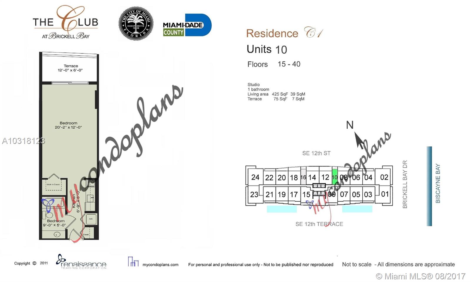 THE CLUB AT BRICKELL BAY - Residential Lease