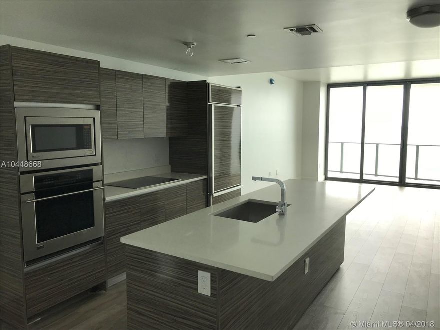 New direct Bay View 1 Bedroom/1.5 Bath apartment; private elevator, balcony with easy access to Midtown, Design district, Brickell, etc.