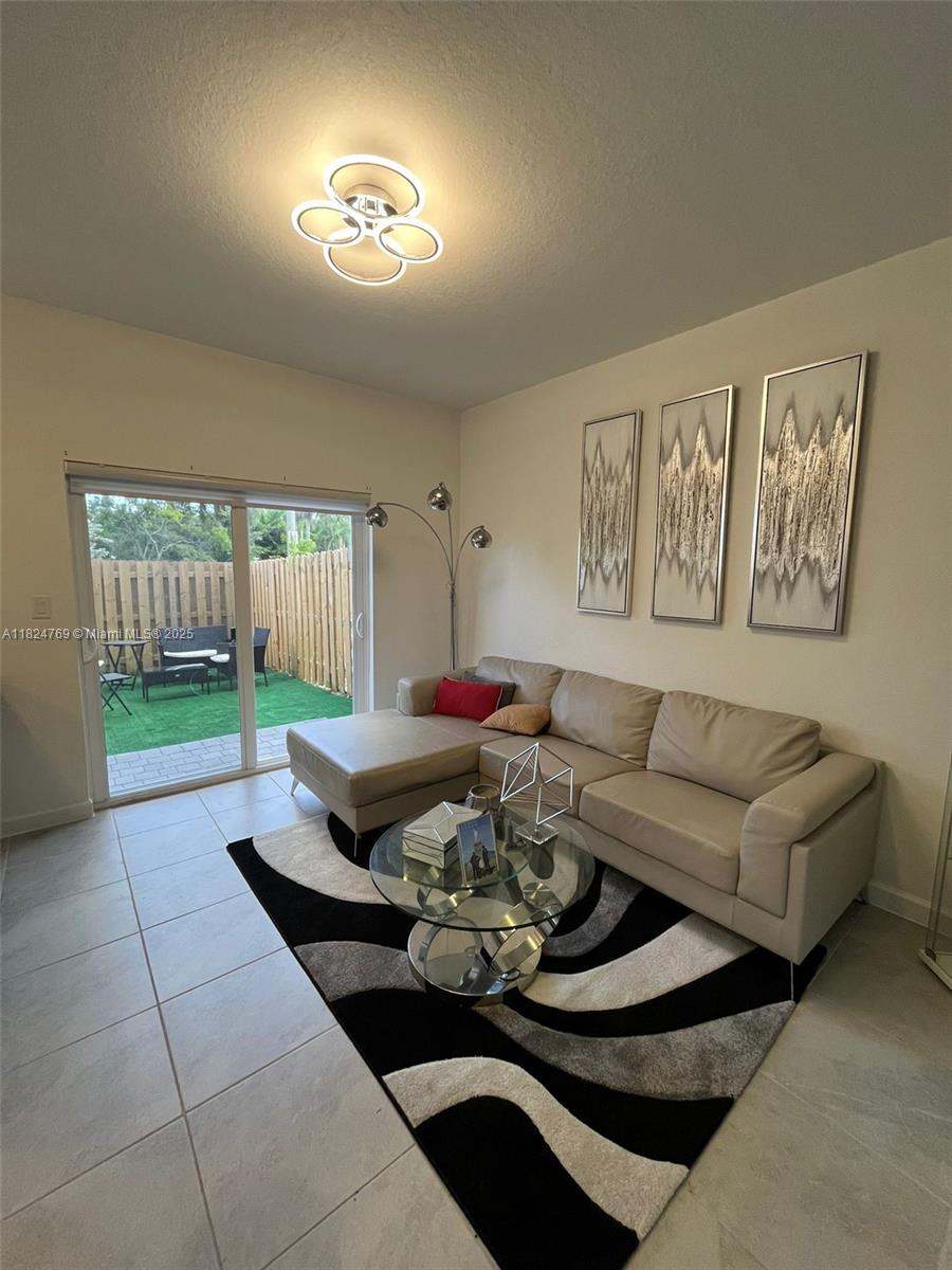 Welcome to the new home in Homestead, Florida, New construction. Ready to move in! Brand New Townhome! 3 Beds/2.5 Baths, a one-car garage, patio, family room. The unit has a washer and dryer. This property is available to move ON JULY 1-2025. Don't miss this opportunity. Is close to all major Hwys, great schools, Walmart, BJ's, Home Depot, Best Buy, banks, restaurants & more. It's the gateway point between Miami and the Florida Keys. 33 mins away from Doral & 18 mins away from Kendall. Easy access to the Florida Keys!! Immediate Availability. 3 parking spaces in front of the unit. This townhome is furnished.