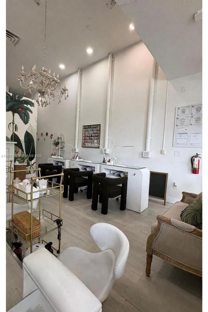 In the neighborhood where everyone wants to be this business is surrounded by offices, family buildings and just few minutes away from Design District . Currently with 4 knowledgeable technicians and one manager. 4 manicure station and 4 pedicure stations. One chair for eyelashes. Low Rent, Landlord is willing to work a new lease with the buyer. Only open 5 days a week and ready to allow to open the entire week. The business is OWNER ABSENTEE 100%. This may qualify for an investment visa. THE SALE IS CONFIDENTIAL. DO NOT APROACH TO THE BUSINESS WITHOUT AN APPOINTMENT. THE BUSINESS IS PROFITABLE.