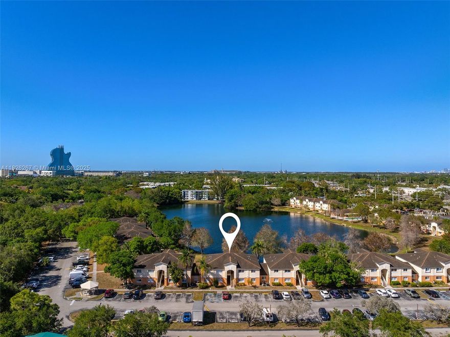 Nicely updated and well maintained 2BD/1BA unit at the Lakewood Emerald Hills condo community. Conveniently located on the first floor, this unit features in unit laundry, views of the lake/Hard Rock and lots of closet space. Community amenities include pool, gym, clubhouse, and tennis courts. Located just minutes from the Hard Rock Hotel, TY Park, Dania Pointe, I-95, and the Turnpike. This unit can be sold with 3 other units within the community as a packaged deal. Contact listing agent for additional information and private showings.