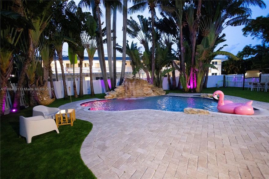 Welcome to your private sanctuary just minutes from world-famous Hollywood Beach. Tucked away on a quiet residential street, this stylishly updated residence offers a seamless blend of modern comfort and effortless coastal charm. This home’s inviting ambiance, highlighted by an open-concept layout and abundant natural light the highlight of this home is the lushly landscaped, oversized backyard with mature trees – a true tropical retreat.  Minutes from the beach, Boardwalk, dining, shopping, and entertainment, this location offers the best of South Florida living. Available for annual lease at the listed rate. Seasonal or short-term rentals welcomed at a premium rate – perfect for snowbirds, executive stays, or anyone seeking a luxury beachside escape. Inquire for pricing & availability.