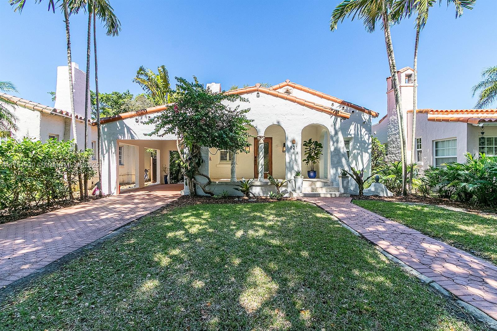 Designed by George Fink and nestled within the Italian Village, this beautiful residence is a piece of Miami's iconic history. Tastefully updated and impeccably maintained, this home features volume ceilings, fireplace, impact windows/doors, wood floors, indoor laundry, and plantations shutters throughout. Chef's kitchen with marble counters, commercial grade gas range, wine cooler, and stainless steel appliances. Bathroom features porcelain floors, custom marble shower, soapstone counters and wall-mounted faucets. Updated electrical & PVC plumbing. Tankless water heater and separate storage. Just steps away you’ll enjoy high-end shops, restaurants, Equinox and movie theater at Merrick Park. Downtown Coral Gables, Miracle Mile, Coconut Grove, Brickell and Key Biscayne are minutes away.