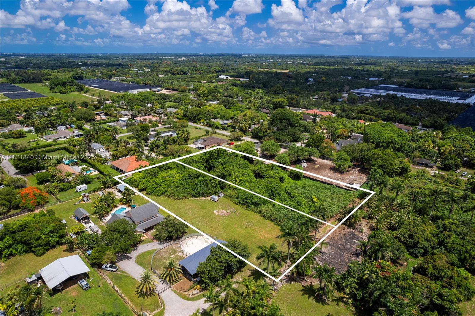 One acre lot, currently zoned agricultural, in re-zoning process to single family usage. Second property available, same size, neighboring lot to the north.