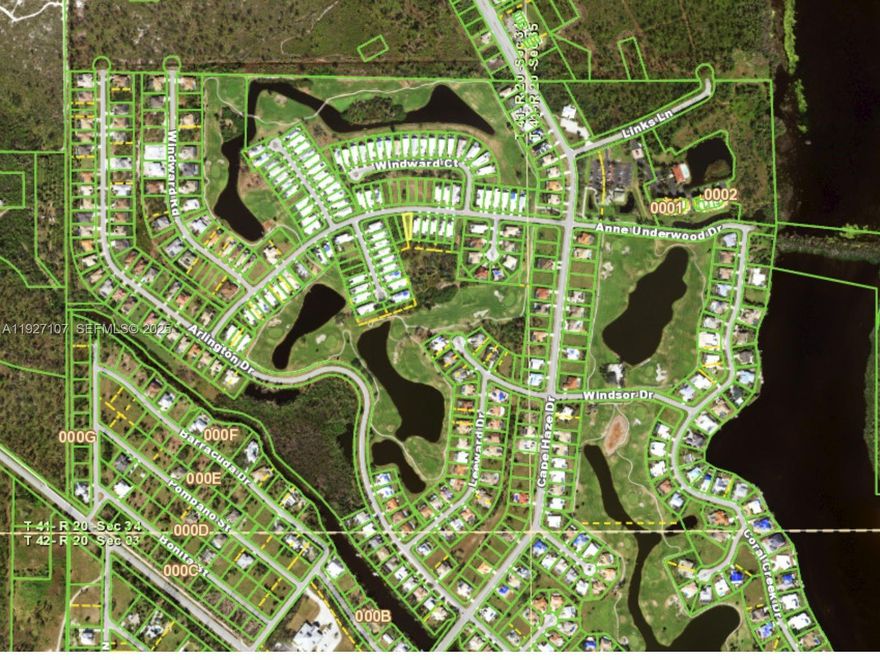 Approx. 5,399 SF homesite in the Cape Haze Windward area of Port Charlotte/Placida. Platted residential lot with RMF12 zoning and a previously approved variance allowing a one-story single-family home (buyer to verify with Charlotte County). Quiet, well-kept neighborhood with underground utilities and a greenbelt behind the property for extra privacy. Just a short drive to Boca Grande beaches, marinas, golf, and everyday shopping. Buyer to confirm building requirements, setbacks, flood zone, utilities, and any HOA/association details during due diligence. Drive by anytime.