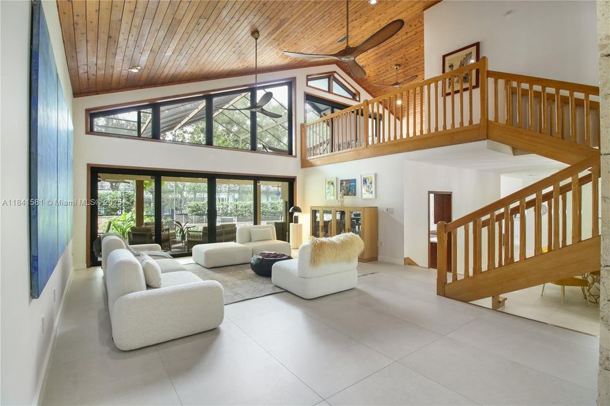 Set on a lush, oak-laden half-acre in Palmetto Bay,  4-bed, 2.5-bath retreat offers a rare blend of privacy, tranquility, and modern comfort. Gated entry leads to a bright, energy-efficient home with impact windows/doors and a spa-style primary bath featuring a Kohler Japanese soaking tub and TOTO bidet. Gourmet kitchen with high-end appliances and reverse osmosis system. Enjoy soaring ceilings, abundant natural light, and smart layout w/ multiple work-from-home spaces. Outside, your private resort awaits: saltwater pool, Jacuzzi, & spacious patio under a 2-story screened enclosure—ideal for year-round enjoyment.  Close to top schools, parks, and Miami hotspots. Rm for 4 vehicles. Relaxed, refined, move-in ready. (can be rented furnished as well) See Broker Comments,