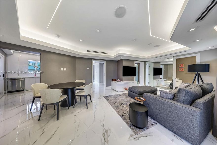 Experience luxury living in this completely remodeled 2-bedroom, 2-bathroom condo in a boutique Bal Harbour building. Curated by a renowned designer, every detail has been thoughtfully curated to create a modern, stylish home. Featuring ambient cove lighting, central sound system, in-unit washer and dryer, parking and the rare privacy that makes this residence feel like a private home. Just steps from the beach and the world-renowned Bal Harbour Shops, this condo blends elegance, comfort, and location into the perfect coastal lifestyle.