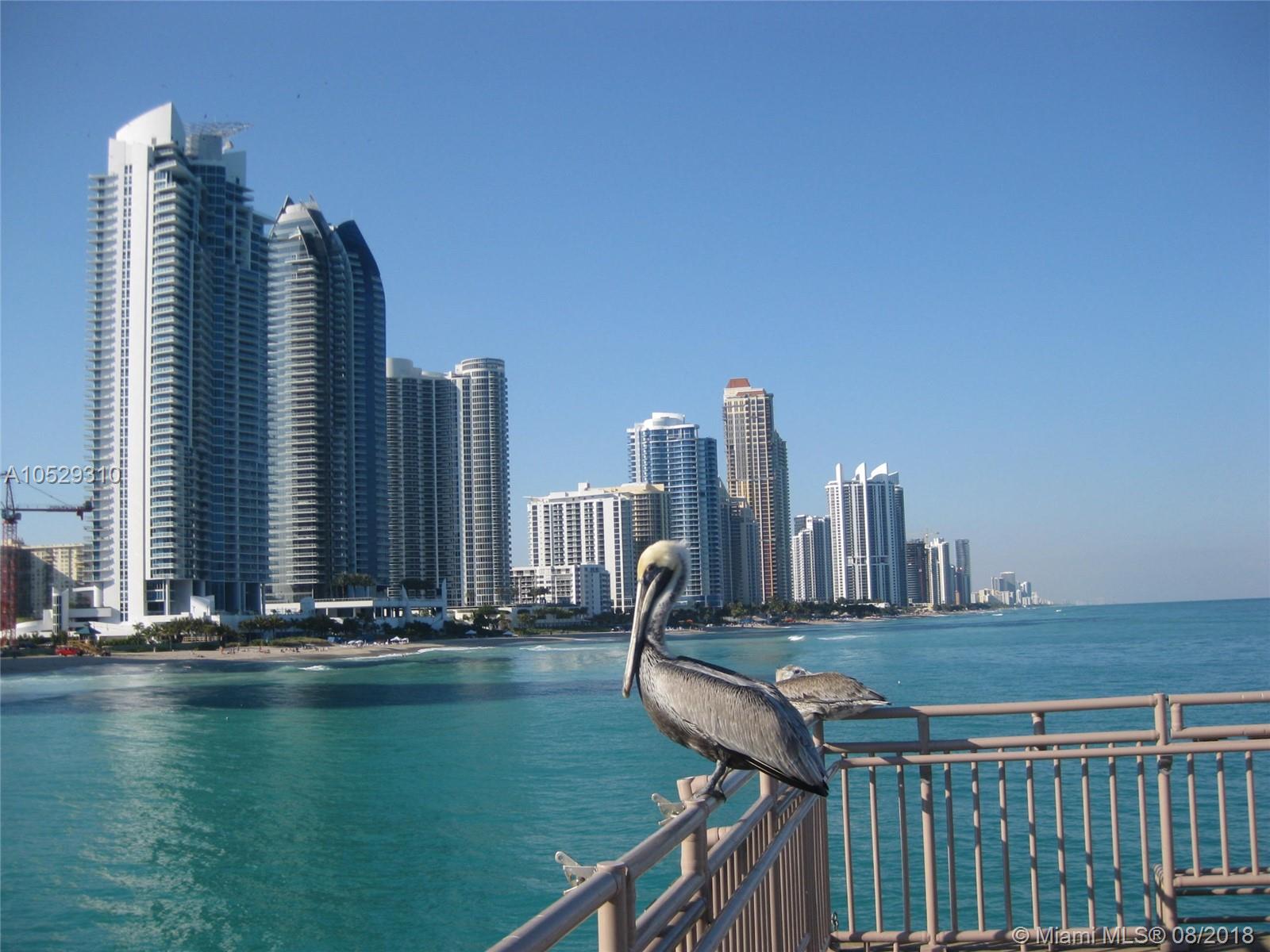ONE BLOCK TO OACEAN, MALLS, SUPERMRKTS, RESTAURANTS, ETC. 1 BED 1 BATH, TILED FLOORS. 24 HR SECURITY, GATED COMMUNITY, 2 FREE GARAGE SPACES, BEST SCHOOLS-ALL GRADES, HUGE HEATED POOL, JACUZZI, TENNIS, BBQ, GYM, JOGGING TRACK, ETC. MINUTES TO AVENTURA, FIU UNIVERSITY, MAJOR MALLS, CASINOS, ETC. PHENOMENAL LOCATION IN THE CENTER OF SUNNY ISLES BEACH, MIDWAY BETWEEN FORT LAUDERDALE AND MIAMI BEACH.
