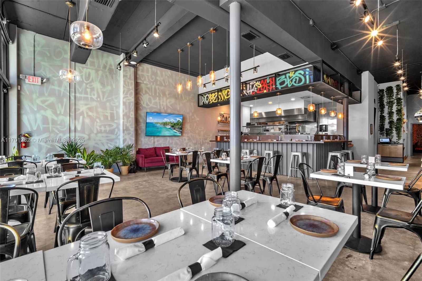 for Sale -Restaurant -Brand New restaurant, all the equipment's, Huge price reduction for quick sale. Can be 2 restaurants at the same time. Easy to park, Located in a high-traffic area. Enjoy competitive rent. Fully equipped and turn-key, This is a rare opportunity to own your restaurant in sunny Miami. For questions and showings please contact the Listing Agent. Thank you. Send me WhatsApp for video and 3 D tour