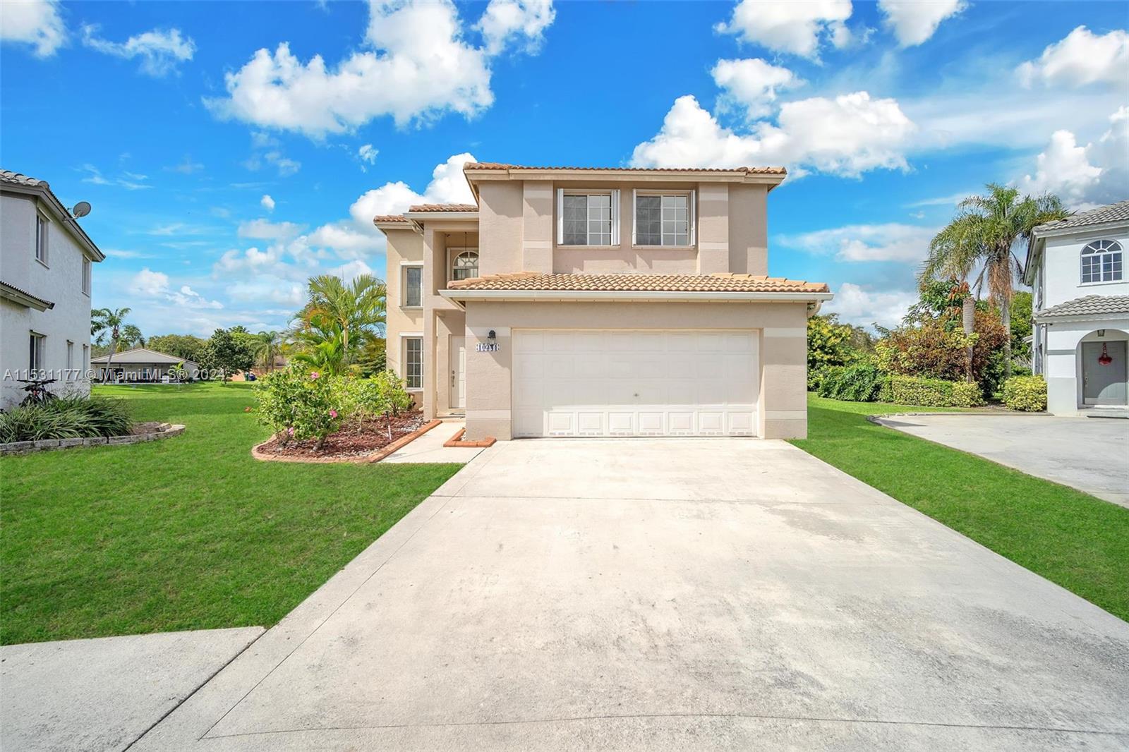 Amazing Lakefront, Beautiful Single-Family Home two story, sitting on one of the largest lots in the community, 4 full Bedrooms, 2.5 Bathrooms Formal Dining converted to den/TV room use with closet could be a 5th bedroom. Two car garage. The lake views are from every angle on the house. Move-In Conditions with neutral colors. Accordions Hurricane protections windows and doors, extended pavers to make the patio area more pleasant to enjoy the sunsets. Family-oriented and peaceful neighborhood with manned security gates, and well-maintained Avalon community. Centrally located near I-75 and the turnpike with easy commutes between Miami-Dade, Broward and Palm Beach. Close to conveniently located shopping malls, grocery stores, and restaurants. HURRY!!! It wont last!!