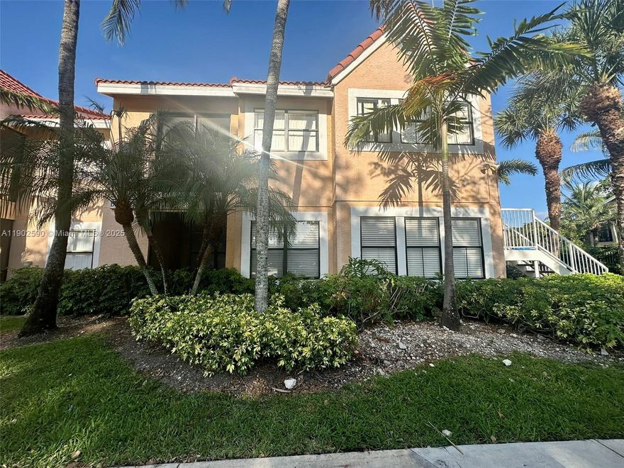 Excellent opportunity to own this beautiful and well-maintained condo! First floor, corner unit with 2 bedrooms and 2 bathrooms in a gated community. Washer and dryer inside the unit. HOA fees includes water and common areas. Amenities include a nearby lake, clubhouse, swimming pool, private beach pavilion, jogging trail, bike path, racquetball court, fitness center, and playground. It is conveniently located near Publix, CVS, the Kendall Ice Arena, excellent restaurants, a library, gyms, great schools, and parks. Cash Only, great for investors.