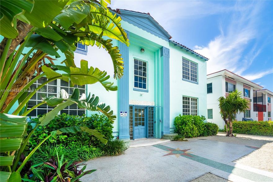 This one-of-a-kind Art Deco Property  offers 8 units 4 x 1 bed plus DEN/ 4 bath and 4 x Studios/ 4 bath with good long term rental Income,  a separate shed, and 4+ 1 parking spaces, fully fenced backyard. Prime Miami Beach location just 2-3 blocks to the Beach, shopping and Restaurants. There’s potential to expand with either two luxury townhouses or up to five additional apartments. Enjoy immediate great rental income while planning for the added value/ new construction. An architect is available after contract signing. Pride of ownership for more than 25 years, all the units have newer kitchens and partially updated bathrooms, wood floors, and a charming fireplace in the one-bedrooms. Studios come fully furnished. Convenient alley access for easy renovation or new construction.