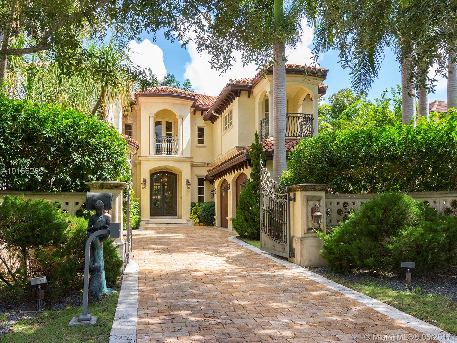 Spectacular, nearly-new Mediterranean estate in private and secure Bal Harbour Village! Over 6000 sf of luxury living with high ceilings, gourmet kitchen, large master suite and bath, & lush tropical pool area. Best value in the neighborhood! Walking distance to Bal Harbor Shops, beaches, restaurants, and houses of worship.