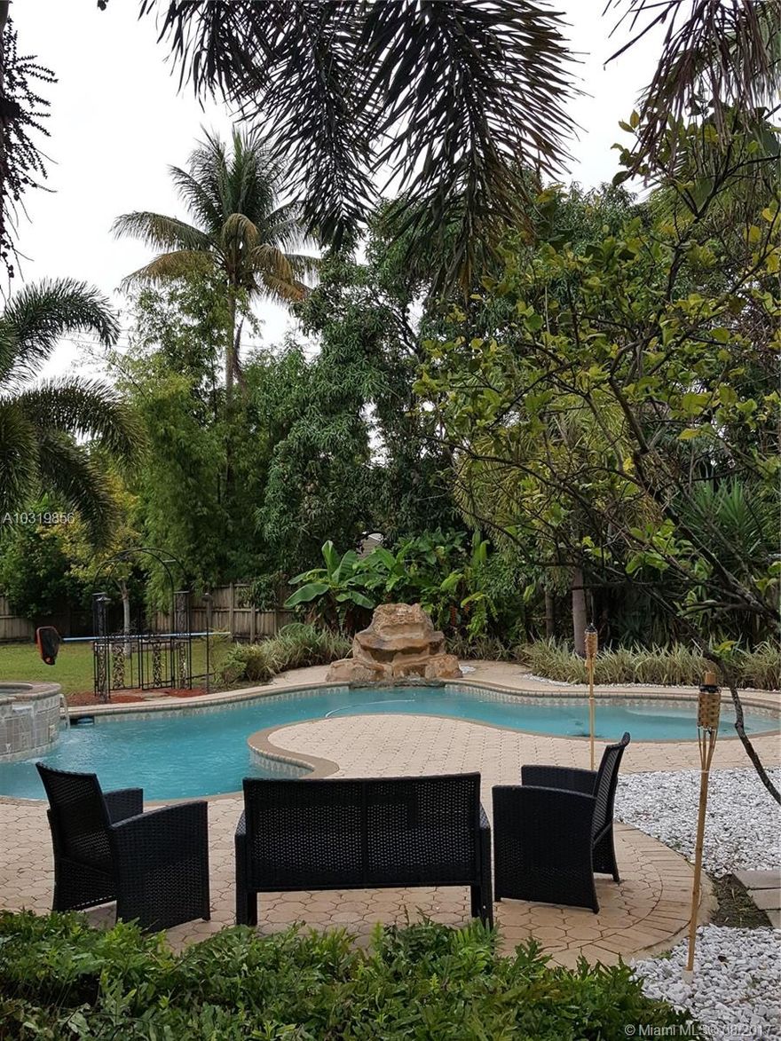 BEAUTIFUL 3 BED, 2 BATH HOME WITH ONE CAR GARAGE IN HOLLYWOOD LITTLE RANCHES. FULLY RENOVATED, NEW FLOOR BATHROOMS, APPLIANCES, ETC IMPACT WINDOWS, HUGE FENCED YARD WITH FREE FORM POOL AND HOT TUB. CLOSE TO SHOPS, HOLLYWOOD BEACH AND YOUNG CIRCLE.