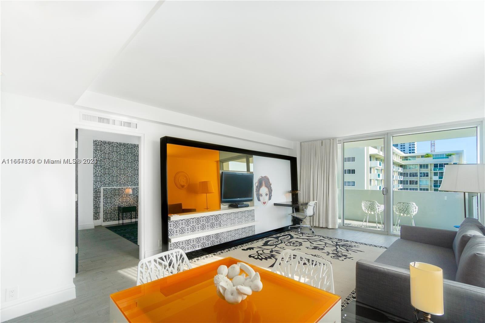 Rental Property at 1100 West Ave 1402, Miami Beach, Miami-Dade County, Florida - Bedrooms: 1 
Bathrooms: 2  - $5,500 MO.