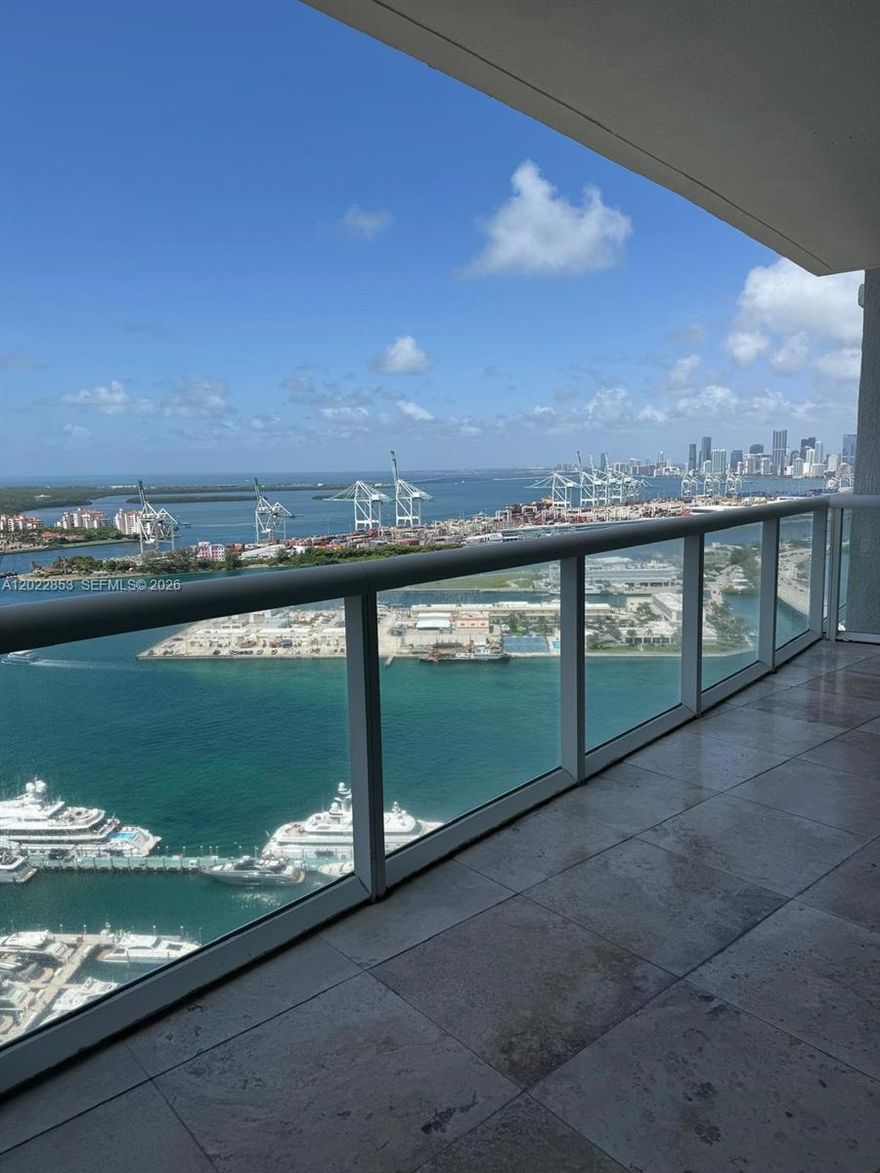 Live above it all at ICON South Beach in this sophisticated residence offering approximately 1,750 SF with 2 bedrooms, 2.5 bathrooms, and a spacious den. Positioned on one of the highest available floors below the exclusive penthouse collection, the unit captures stunning panoramic views of Biscayne Bay, the Downtown Miami skyline, Miami Beach Marina, and Fisher Island.

Located within one of South of Fifth’s most sought-after full-service luxury buildings, ICON South Beach is renowned for its world-class amenities, Philippe Starck-designed interiors, private restaurant, spa, fitness center, and resort-style waterfront living. The residence itself features marble flooring throughout, custom-built closets, premium Miele appliances, and numerous designer upgrades. Optional  furnishings may also be available.
