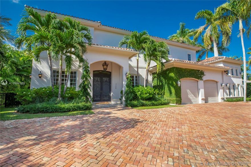 No expense spared in this exquisitely remodeled designer's personal Cocoplum estate. Elegant home features stylish & sophisticated living areas designed with the utmost attention to detail. Generously-sized kitchen is complete with multiple workspaces, top-of-the-line appliances & family-sized island. French doors throughout the first floor open to spacious covered porches, inviting pool & expansive yet private backyard. Luxurious master suite is complete with sitting area, custom built-ins & glamorous master bathroom & closet. 3-car garage is under air, perfect for multiple vehicles plus a gym space. Volume ceilings, ample natural light, custom window treatments & incredible craftsmanship make it perfect for the discerning buyer who appreciates fine designer finishes! Sq Ft per architect.