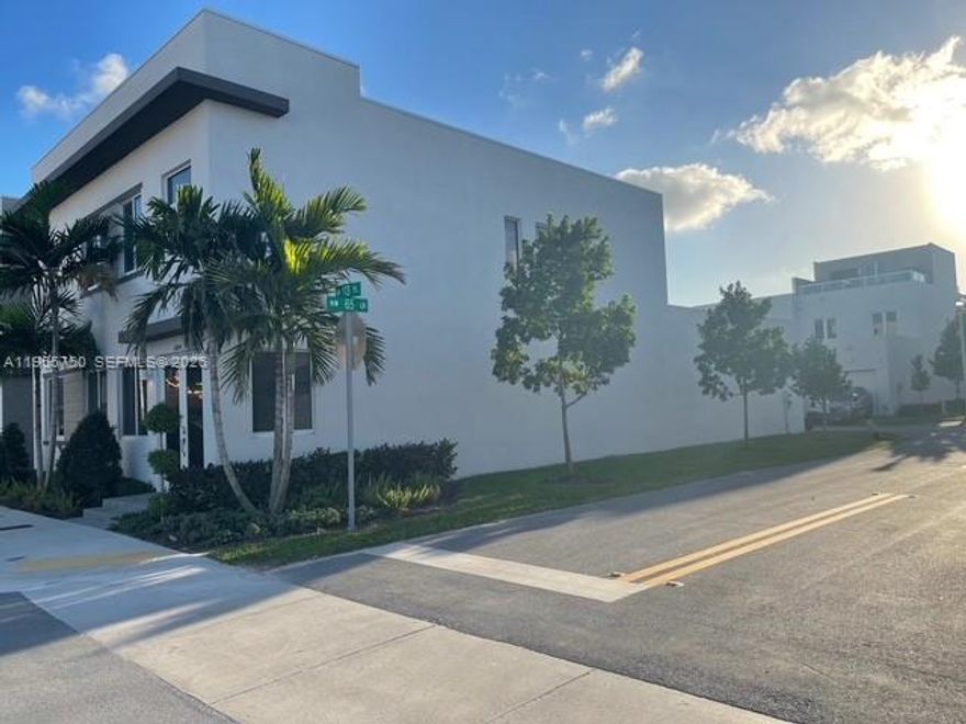 Limited opportunity—one-of-a-kind corner-unit townhouse in Doral’s community, Cosmo-Chic. Impeccable smart-generation home featuring 3 bedrooms, 2.5 bathrooms, and 1,975 sq ft of bright, open living space
Loaded with upgrades—no expense spared. Designer kitchen and bathrooms with quartz countertops, top-of-the-line stainless steel appliances, high-capacity, modern, premium washer and dryer, porcelain flooring, and impact-resistant windows and doors. Stainless steel stair railings and laminate flooring on the first level.
Highly desirable 3-car parking, including a private 2-car enclosed garage plus an additional space. Corner lot offers extra privacy, space, and abundant natural light.
Move-in ready and highly sought after. Enjoy resort-style amenities at the Landmark Clubhouse with pool, fitness center, tennis courts, and event spaces. Prime location near A+ schools, shopping, dining, supermarkets, and major highways.
won’t last.