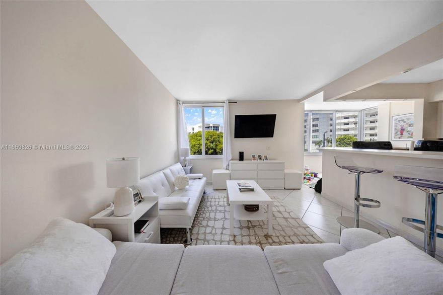 LOCATION, LOCATION! Ideal Investors. Don't miss out on this opportunity to own a property just one block from Collins Avenue and the beach. Excellent schools in the area and NO RENTAL RESTRICTIONS (long term only), currently rented to an excellent tenant paying $2050/month with lease ending August 2025. Building has two special assessments for various upgrades including concrete repairs, exterior painting, new impact windows, elevator modernization, interior hallway painting, hallway carpeting, pool, parking lot, etc. One is $135.39/ month, ending 11/2032. The other special assessment is $118.36/ month, ending February 2039. HOA $650, total x month $914
