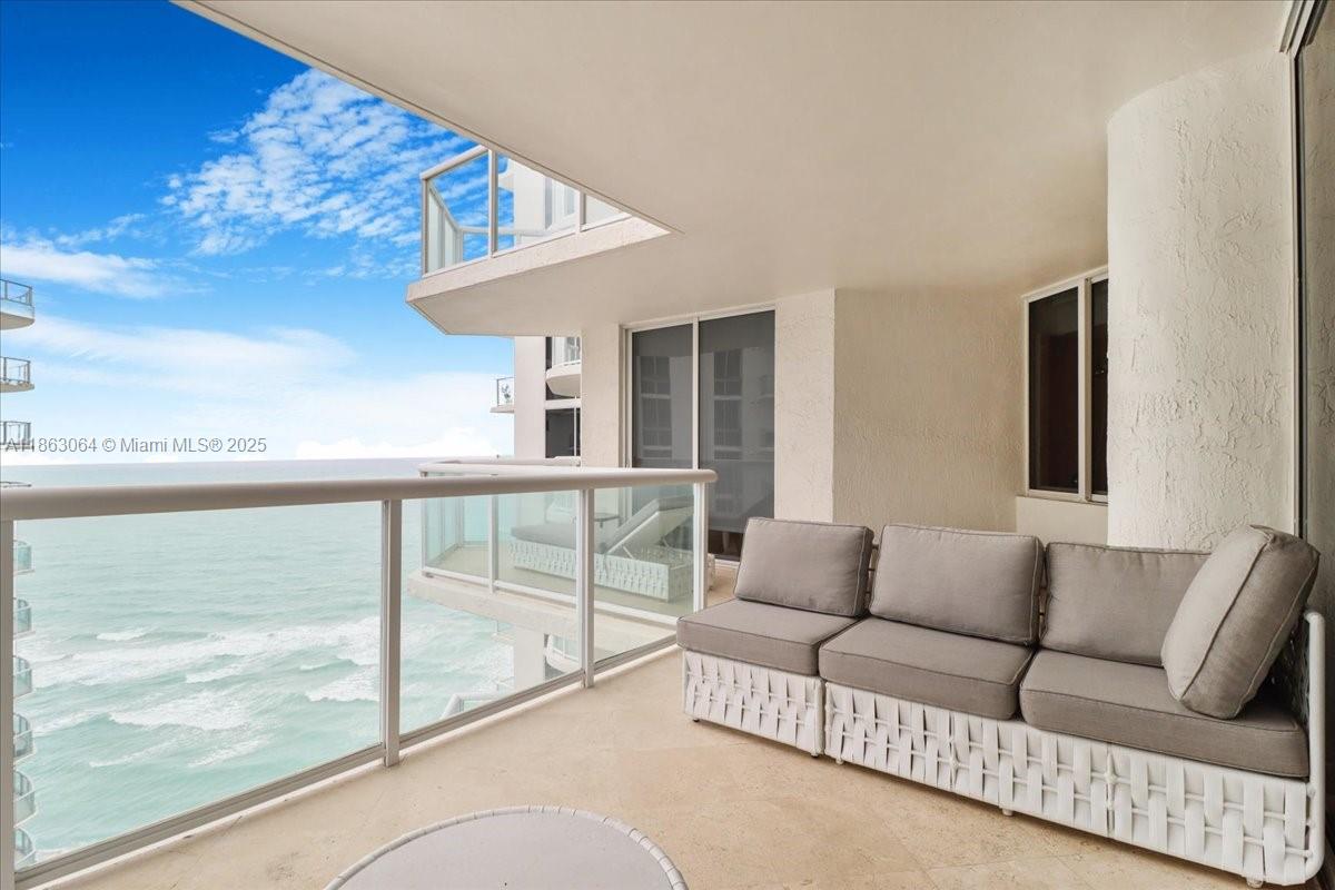 Prestigious Millennium Tower (next to Porsche Design Tower). The Millennium is a modern luxurious boutique building with amenities and services of a 5 stars hotel. You can not get any closer to the beach! You have lively views of activities in the beach, jet skis, vacationers, lifeguards, etc. Living room is huge with floor to ceiling windows looking directly at the beach. It also has a very unique bedroom which can be use as an office, facing directly to the beach. Best office views anywhere in Miami Beach. This is one of the largest & best units at Millennium. This unit can be rented for 6 months 10K