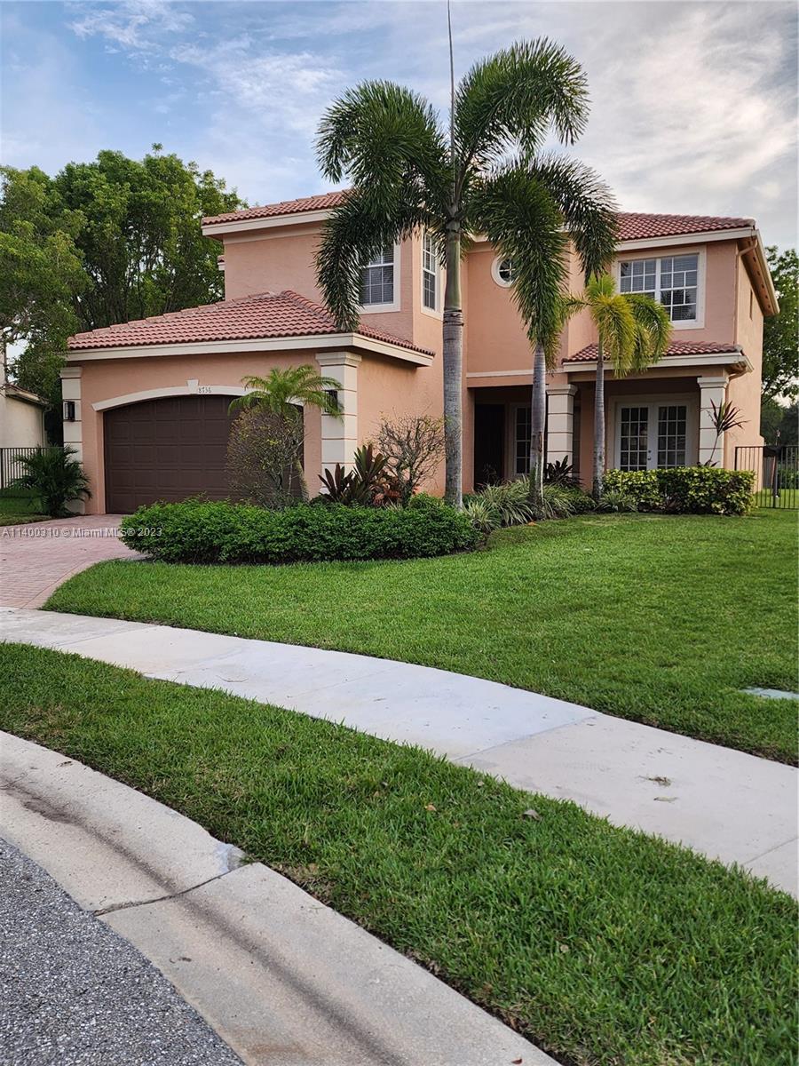 Move-in ready, beautiful home in Canyon Lakes situated on an oversized fenced cul-de-sac lot. This 6 bedroom, 4 bathroom home is freshly painted with new carpets upstairs. The primary suite includes a separate sitting room, 2 large walk-in closets, and 2 separate bathroom areas. There are 3 additional bedrooms and a large laundry room upstairs. Downstairs boasts 2 bedrooms/offices and a full bathroom. The large kitchen overlooking the family room is a great space to spend time with family and entertain. Open the slider from the family room to enjoy the large outdoor space that overlooks the lake and clubhouse. Canyon Lakes is a gated community that includes its own resort-style pool, tennis courts, basketball courts, 3 playgrounds, and clubhouse!