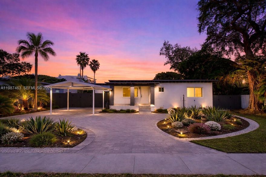 Imagine Living in South Miami without the South Miami Taxes? This Home in Unincorporated Miami-Dade has 6 bedroom/ 6 Full Bathrooms and is just a stone's throw away from the University of Miami. Home is divided into a main 3/3 home, 2 efficiencies 1/1 and one cottage in the back. The whole property underwent a FULL Renovation in 2022. New Roof, Floors, AC, Plumbing, Electrical, Impact windows, new crawl space, new appliances for kitchens, and new foundation for the home. Septic tank was changed out in 2019. Home is divided into 4 units to accommodate rental from the University Students. This home Cash Flows about $10,000 monthly. Come enjoy the best this high demand area has to offer. (nestled in-between the Gables and South Miami)