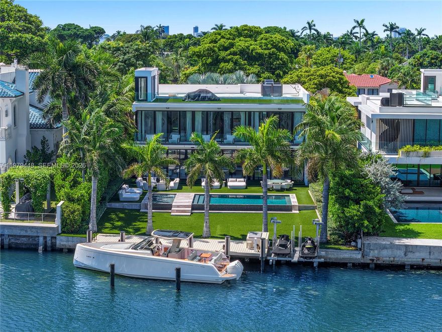 Stunning waterfront residence located on prestigious Pine Tree Drive in Miami Beach. This recently and completely renovated home offers approximately 5,000 SF of elegant living space with 5 bedrooms and 5 bathrooms. The property features a brand-new Italian kitchen with top-of-the-line appliances, spacious living and dining areas filled with natural light, and beautifully designed interiors throughout.

The home has hosted many distinguished guests over the years and provides a unique setting to enjoy the Miami Beach lifestyle. A private media/movie room offers the perfect space for entertainment and relaxation, while the impressive rooftop terrace showcases breathtaking views of the Intracoastal Waterway and the skyline of Miami Beach’s most prestigious hotels and luxury condominiums.

Enjoy serene waterfront views in a quiet and exclusive residential setting while being just minutes from the beach, world-class dining, Bal Harbour Shops, and the best of Miami Beach. Outdoor areas are designed for comfort and entertaining, creating a seamless indoor-outdoor living experience.

A rare opportunity to rent a beautifully renovated waterfront residence in one of Miami Beach’s most desirable locations.