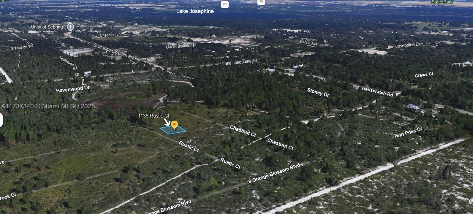 OWNER WILL FINANCE!!! 1,000 DOWN 305.68 PER MONTH FOR 36 MONTHS AT 7% INTEREST!!! Orange Blossom community of Sebring. Beautiful private, quiet, peaceful, wooded area lot. Close to Lake Josephine which is ideal for watersports, including boating, fishing, and waterskiing. Get in early on this great investment opportunity!