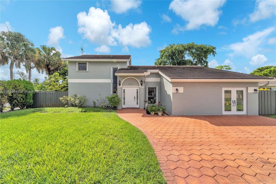 A true must-see — a home unlike anything else on the market! Ready to go! Beautifully remodeled single-family  featuring a modern kitchen with stunning Brazilian granite countertops, newer stainless-steel appliances, and elegant new vanities. Not 1 but 2 bedrooms on the first floor!!!  Enhanced with stylish light fixtures, premium faucets, and a fresh Italian-inspired designer paint palette. Located in a desirable community with excellent schools — a perfect blend of comfort, style, and convenience.