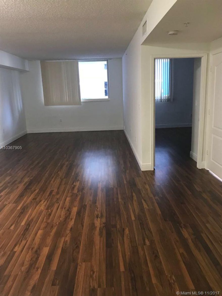 Newly renovated 2 bedroom 1 bath unit with balcony, freshly painted with hardwood floor throughout, washer and dryer in unit. Centrally located building with plenty of amenities: Clubhouse, pool, jacuzzi, GYM and much more!!! Please see broker remarks for additional Blue Lagoon Condominium requirements.