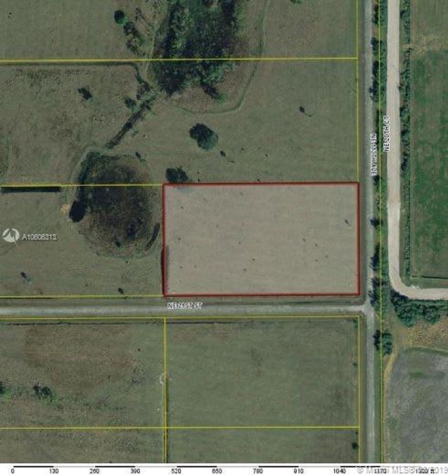 Corner lot on paved roads & fenced on 2 sides. NO wetlands all useable land. Property has a current annual cow lease which generates $300 annually. Build your dream home, keep it leased, or raise your own live stock. Lots of options. 4.93 Acres located in Estates of Okeechobee pines. Survey available Zoned AGRICULTURAL/RESIDENTIAL. Property taxes in 2019 $17. HOA dues $250 annually.