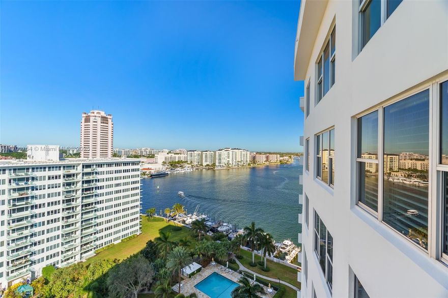 *JUST REDUCED* BEAUTIFUL FURNISHED TURN-KEY condo located at Lake House South in the heart of Boca Raton. Great for year round living or for snowbirds! This building offers 24h lobby security and this unit comes with a covered spot in the secured parking garage. This 2 bedroom / 2 bath condo is located on the 16th floor and has great views on Boca resort, Lake and pool area. Doors and windows are hurricane impact and laundry machines are located inside the condo. Primary bedroom is very specious with a sitting area and walk-in closet. Spacious living room/dining area, great for hosting & entertaining. Building offers thorough security, gym, renovated lobby, sauna, pool, BBQ, water views, & much more! Located east of US1 close to the beach, minutes from Mizner, Boca Resort, Royal Palm, etc.