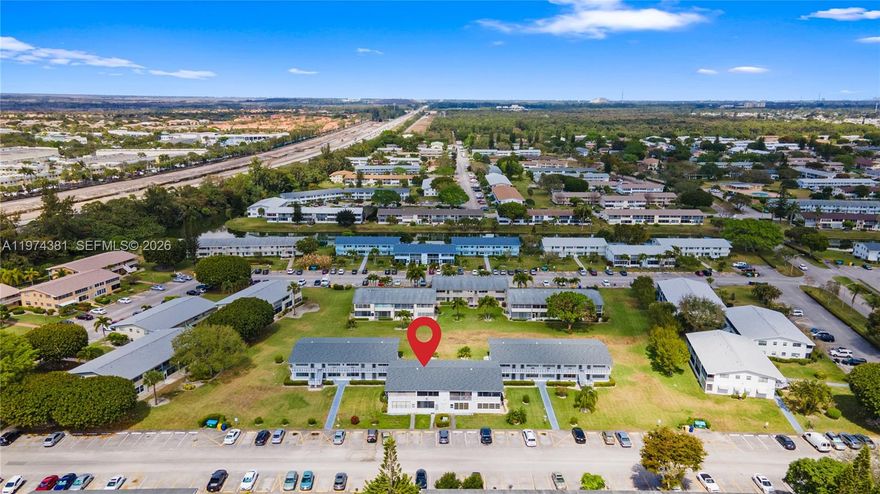 Beautifully maintained 1BR/1BA condo in the desirable 55+ community of Century Village West Palm Beach. 

This second-floor residence offers 570 sqft of thoughtfully designed space, filled with natural light and peaceful garden surroundings. Tile flooring throughout and move-in ready. 

Stay cool year-round with three independent window A/C units for personalized comfort. 

Assigned parking just steps away and conveniently located near the entrance gate. 
Priced fairly to reflect true value and condition. 

Enjoy resort-style amenities, an active clubhouse, pools, tennis, and a vibrant lifestyle designed for comfortable, connected living.