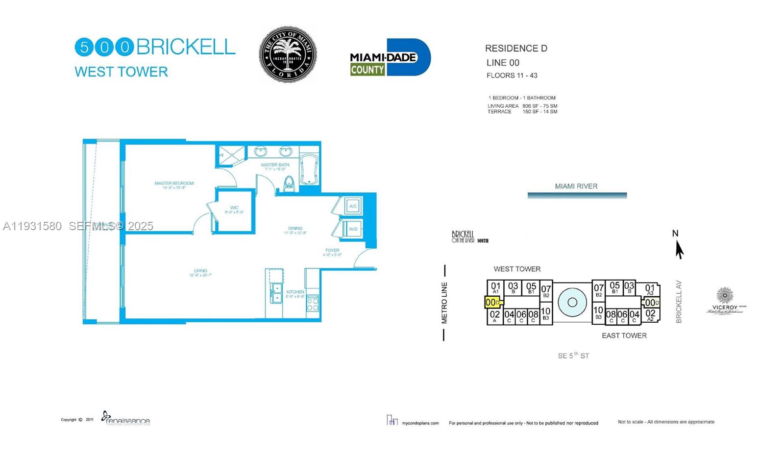500 BRICKELL WEST CONDO - Residential Lease