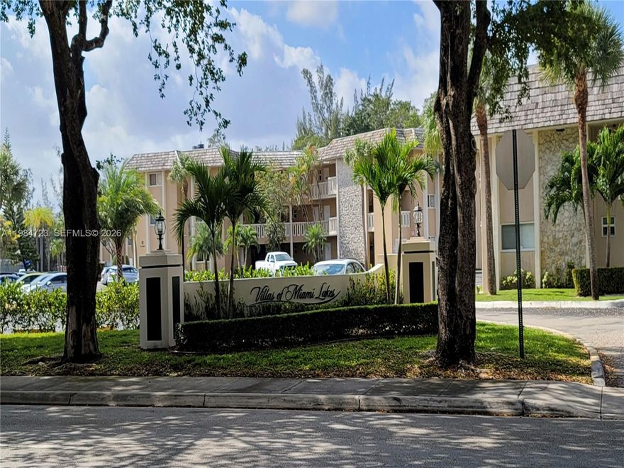 Beautiful 2-bedroom, 2-bath condo located in the heart of Miami Lakes, situated on the first floor for easy access. This well-maintained unit features a bright and open floor plan with abundant natural light, tile flooring throughout, and a kitchen with granite countertops. Enjoy peaceful golf course views from the unit, creating a relaxing living environment.

The property includes impact windows and doors for added safety and hurricane protection. Laundry facilities are conveniently located next to the unit. Community amenities include a pool and tennis courts within a well-kept building.

Water is included in the rent. Conveniently located near shopping, dining, parks, and major highways.

Per association requirements: no pets allowed. Tenant approval required.