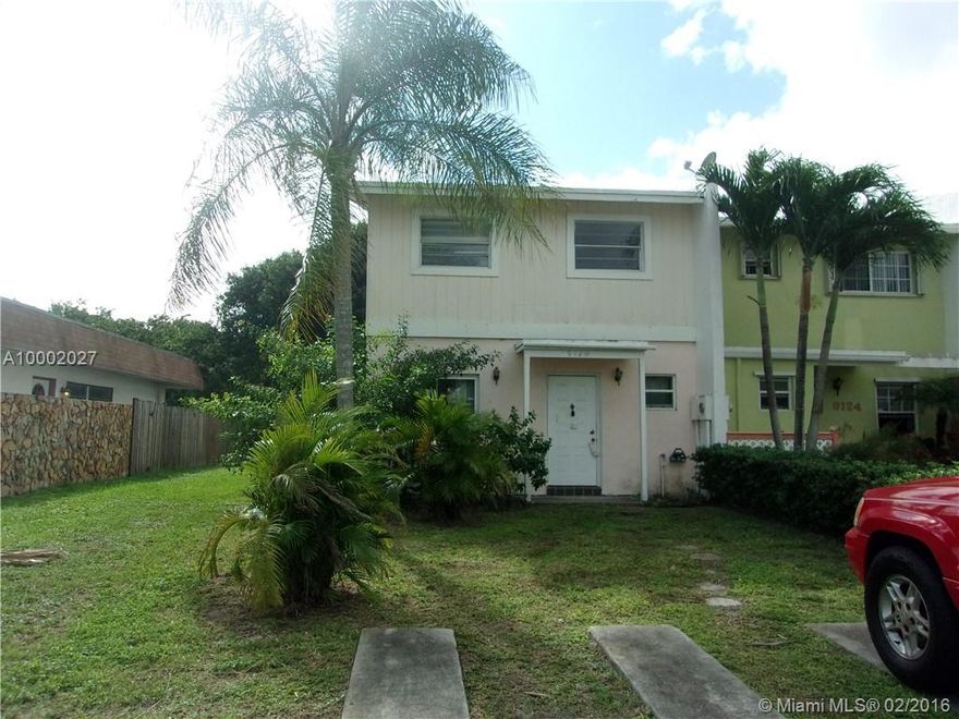 Spacious 3/2 corner  2 story townhouse near major roadways . Great for investors or 1st time home buyers with no restrictions on rental and no HOA.  Being sold on-line at Homesearch. Call listing agent for more information. CASH ONLY