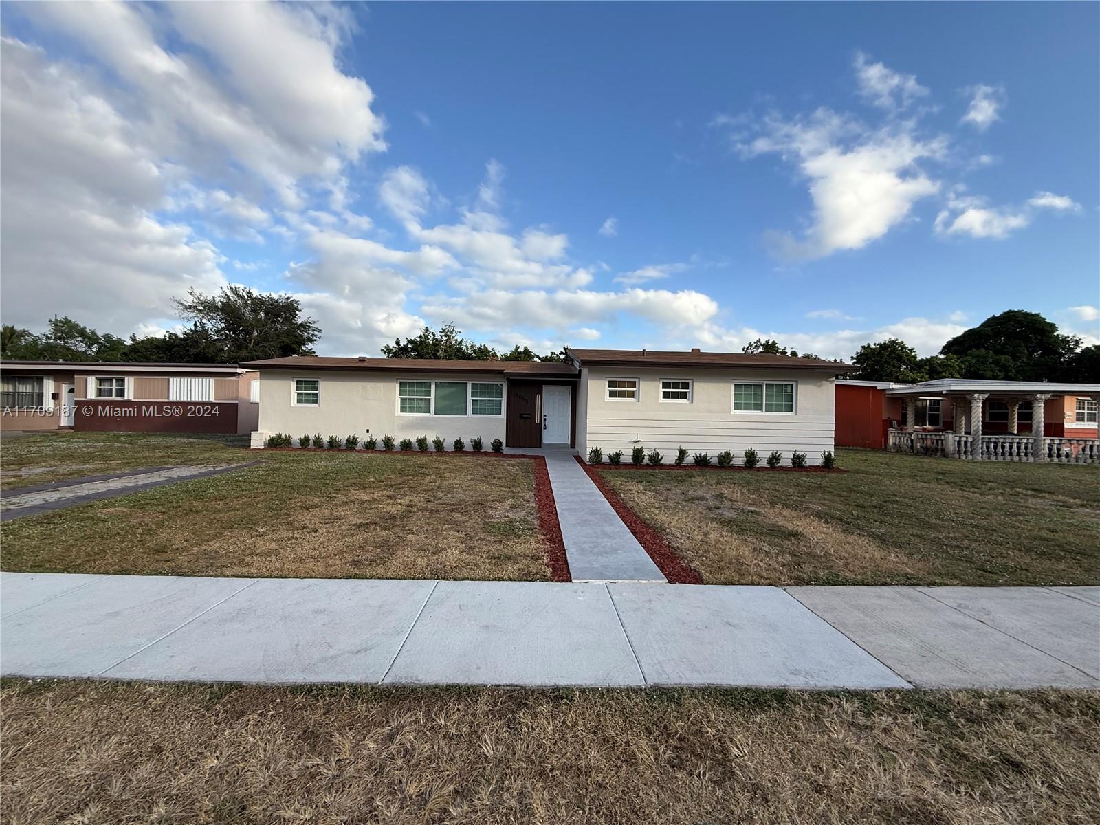 Completely rehabbed property with impact windows and new roof. Large back yard with plenty of room for a pool. Additional room with side entrance for a great efficiency possible.