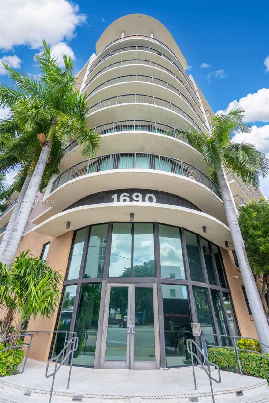 FHA APPROVED !!! ONLY 3.5% DOWN PAYMENT.  Beautifully renovated 2BD/2BA condo in prime location near Brickell, Coconut Grove, Coral Gables & just 15 min from MIA. Features include new A/C, new stove, updated bathroom cabinets, new wood floors in both bedrooms & fresh paint throughout. Spacious layout with impact windows, washer/dryer in unit & a massive balcony with spectacular city views. Enjoy a secured lobby, covered parking plus guest parking, pool, gym, sun deck & party/meeting room. Move-in ready home in the heart of Miami!