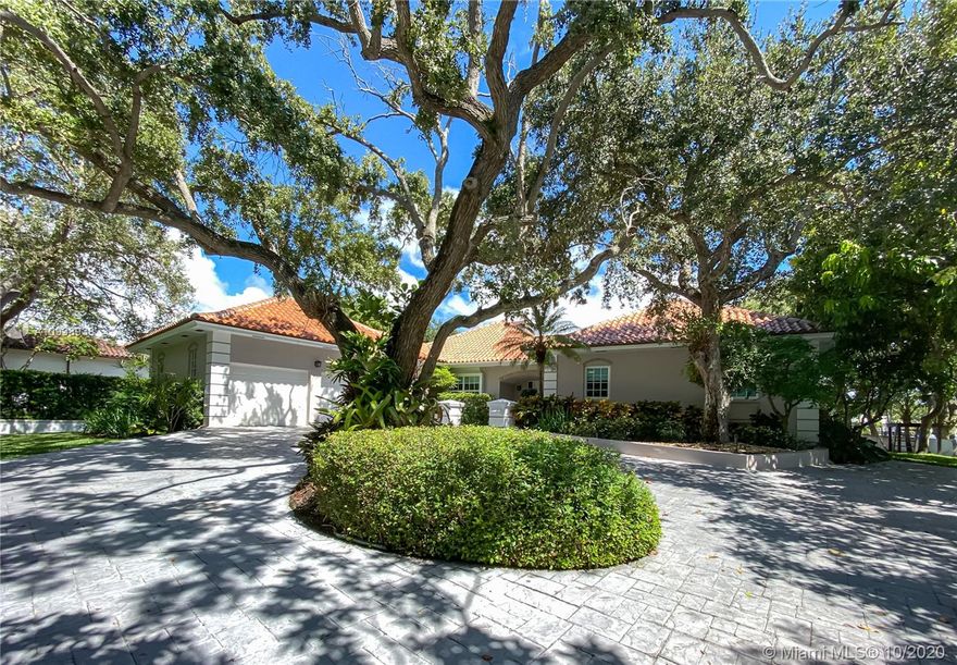 Incredible 36,098 SF, Waterfront lot in the exclusive gated community of Gables Estates. This prime lot comes with a boat dock and provides for wide water views and fast (no bridges) access to the open ocean. The beautiful and mature trees add to its allure and increase the lot’s privacy. The current construction is a very well maintained 4-bedroom home with a newer roof and a generator. Upgrade/Expand the current home or build a brand new mansion on this first class lot in Miami’s most desired community close the city’s best private schools. Membership to the Gables Estates Club, Inc. a pre-requisite to purchase and comes with a $100K Application fee for US Residents and $110K for non-Residents.