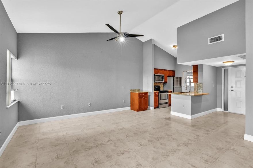 Fully Renovated 2 bed/2 bath top floor condo in Lakeview Club.  Washer/Dryer inside, stainless steel appliances, granite counters, tile floors, modern ceiling fans, and a spacious walk-in closet. Detached 1-car garage available for rent for an additional $250/month if needed. Community amenities include 3 pools, 2 Jacuzzis, gym, BBQ/picnic areas, clubhouse, billiards, dog-friendly walking paths, and lakeside gazebo. Conveniently located just off I-95 between Commercial Blvd and Oakland Park Blvd, with quick access to Las Olas, downtown Fort Lauderdale, Wilton Manors, and the beach. Pets welcome. Water, sewer, and trash included. Only 24 hour association approval - Move in immediately!!