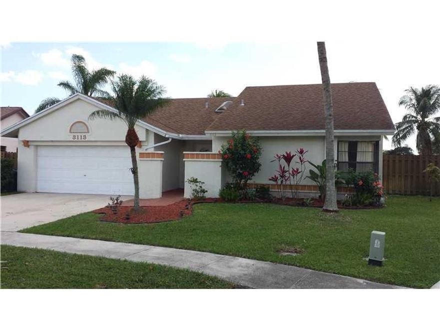 Nice warming house with beautiful updated kitchen, lots of storage cabinet space, nice ceramic tile floor throughout the whole house. 2 car garage. Located in a cul-de-sac in the very nice and quiet Community of Welleby close to Sawgrass Mall, highways an d top rated schools. The property features a salt water pool, spa, canal, oversized fenced lot, fruit trees (mango, banana, star fruit, fig). Very easy to show. No association approval needed. Call listing agent for appointment.