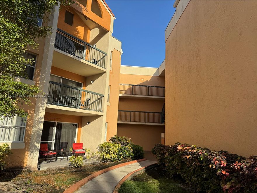 Prefect Unit for investors ormake you home. 2 bed 2 bath at Mediterranean Villas in Hialeah. The ceramic titles through out the unit. Washer and dryer inside the unit. Very well maintained community, with reserves. Water and two parking spaces are included in the HOA. Great location, close to the shops, benks, groceries, schools and more. Take advantage of this great opportunity.