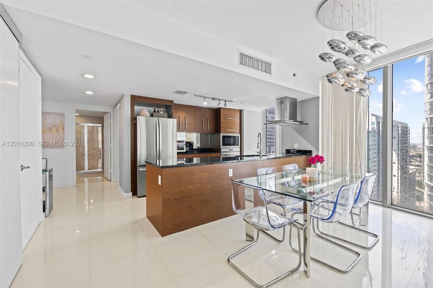 Elegantly furnished 2BR/2BA at Icon Brickell Tower II offering sleek, modern living in the heart of Brickell. This turnkey residence features floor-to-ceiling glass, a split floor plan, and a private balcony with stunning city and water views. Open kitchen with premium appliances flows into bright living spaces—perfect for everyday living or entertaining. Enjoy world-class amenities including a signature spa, fitness center, resort-style pool, and 24-hour concierge. Steps from Brickell City Centre, next to the W Miami, world famous Cipriani Restaurant in the building, top dining spots within reach, and waterfront walks. in midst of the northern Brickell Financial District. Tenant occupied until August 2026