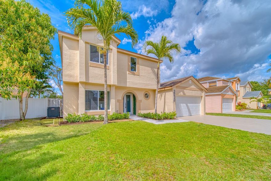Fully renovated and move-in ready, this modern 3-bedroom, 2.5-bath home is located in one of Miramar’s most established neighborhoods, just minutes from the Turnpike and I-75.

Major 2026 upgrades include a new roof, new A/C system, impact windows and doors, and a new garage door—providing peace of mind, improved energy efficiency, and potential insurance savings.

The custom kitchen features Samsung appliances, quartz countertops, a waterfall island, and designer lighting throughout. Updated bathrooms and cohesive finishes give the home the feel of new construction without the wait.

With all major systems updated and no projects left to do, this is a rare turnkey opportunity for buyers seeking quality, convenience, and long-term value in a prime Miramar location.