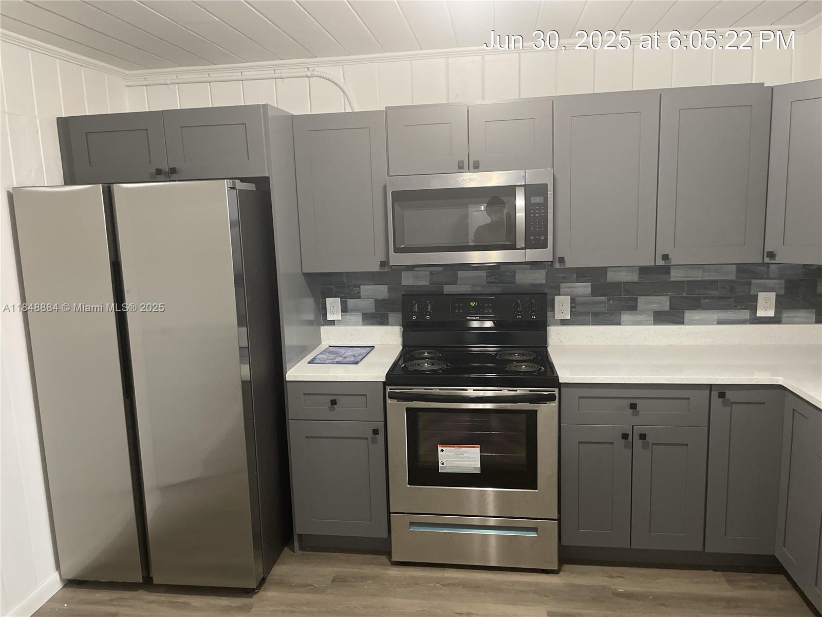 renovated 2/1 with impact windows. new kitchen, new stainless steel appliances. washer and dryer included in the unit. Unit has gas water heater and central A/C. Vinyl flooring throughout. Tenant pays for electric, gas, water and pest control. No pets and no smoking inside the unit. 1st and security to move in.